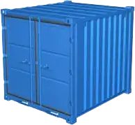 8 fot lagercontainer